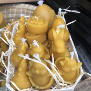 Osternest - Bio Bienenwachskerzen