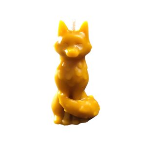 Süße Fuchskerze aus Bio Bienenwachs