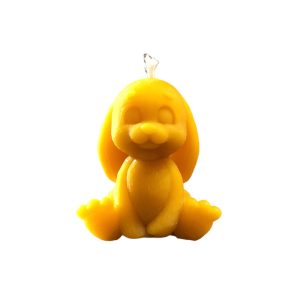 Osterhasenkerze süß aus Bio Bienenwachs